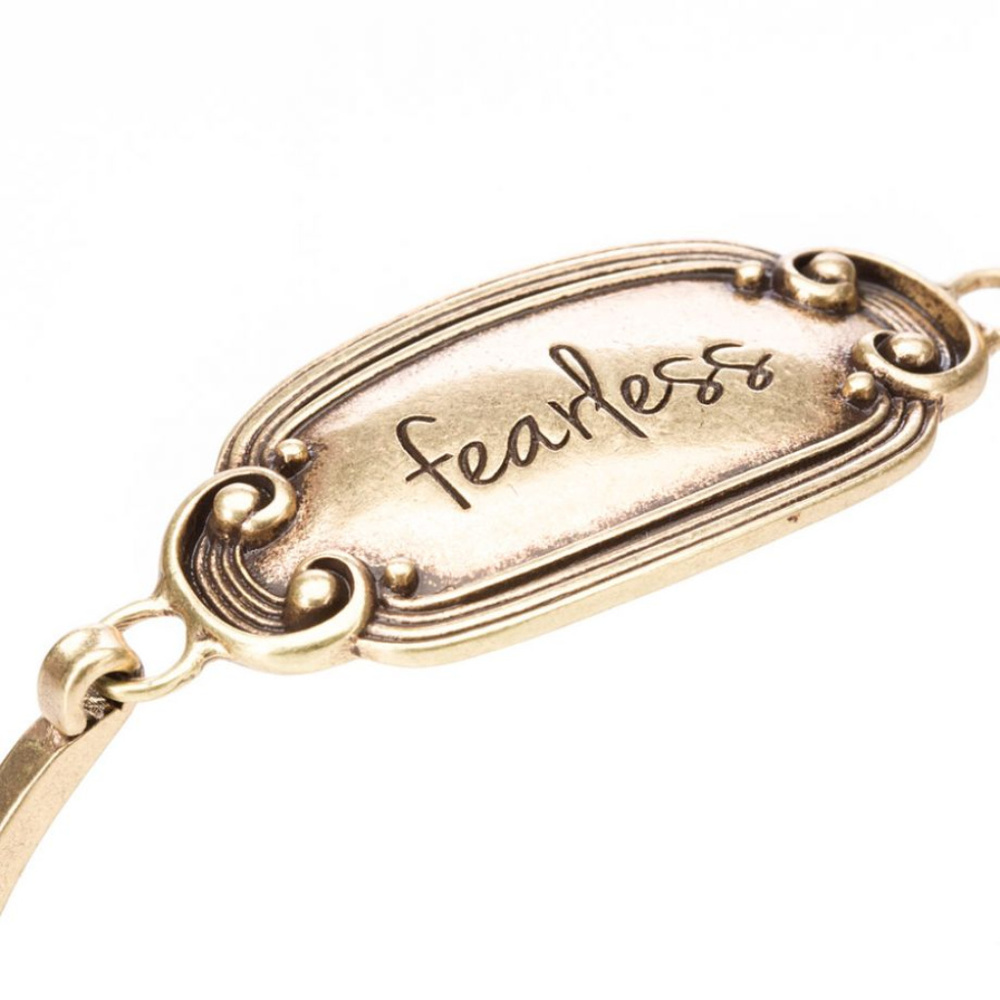 NIB "Fearless" Script Bangle - Picture 5 of 5